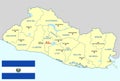 El Salvador map - cdr format