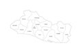 El Salvador political map of administrative divisions