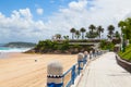 El Sardinero beach promenade, Santander, Spain Royalty Free Stock Photo