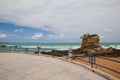 El Sardinero beach promenade, Santander, Spain Royalty Free Stock Photo