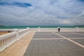 El Sardinero beach promenade, Santander, Spain Royalty Free Stock Photo