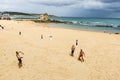 El Sardinero beach in Santander, Spain Royalty Free Stock Photo