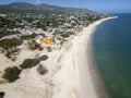 el sargento beach la ventana baja california sur mexico aerial view panorama Royalty Free Stock Photo