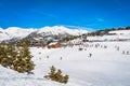 El Tarter main meeting point with bars, restaurants and ski lifts, Andorra