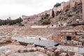 El Teatro Romano is the oldest monument in Malaga, Spain Royalty Free Stock Photo