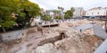 El Teatro Romano is the oldest monument in Malaga, Spain Royalty Free Stock Photo