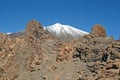 El Teide volcano and the Roques de Garcia, Tenerife, Canary Islands Royalty Free Stock Photo