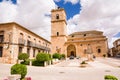 Main square of the small town of El Toboso in Spain, famous for being named in Cervantes\' Don Quixote