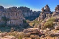 El Torcal de Antequera, nature reserve, province of MÃ¡laga, Spain Royalty Free Stock Photo