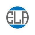 ELA letter logo design on white background. ELA creative initials circle logo concept. ELA letter design