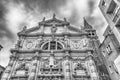 Facade of the Church of San Moise, Venice, Italy