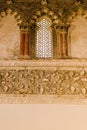 Elaborate carvings on the wall of the Sephardic national museum in Toledo, Spain