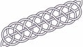 Elaborate Celtic Knot Band: Intricate Interwoven Pattern, Vector Design Generative AI Royalty Free Stock Photo
