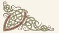 Elaborate Celtic Knotwork Border, Ancient Decorative Pattern, vector design Generative AI Royalty Free Stock Photo