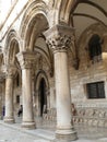 Elaborate Corinthian capital on Rector's Palace Royalty Free Stock Photo