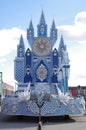 Elaborate float display of Las Parrandas festival