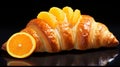 Elaborate Fruit Arrangements On A Zbrush-style Croissant