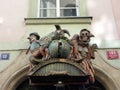 Ghoulish Theatre Sign, Marionette Theatre, Prague, Czech Republic Royalty Free Stock Photo