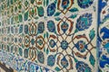 Elaborate Iznik mosaic tile work of the Harem in Topkapi Palace, in Istanbul