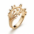 Intricate Gold Queen Ring In 18k Rose Gold - Inspired By L Birge Harrison