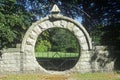 Elaborate stone fence in Newport RI