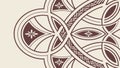 Elaborate Traditional Celtic Knotwork Border, vector design Generative AI Royalty Free Stock Photo