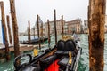 Elaborate traditional Venetian gondola at Grand Canal