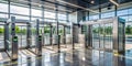 An elaborate view on the automated features of a security gate AI-Generated Content