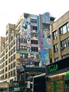 Elaborate wall art near Broadway in Manhattan, New York City