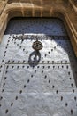 Beautiful elaborated doorknocker of San Bartolome church in Javea