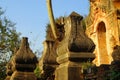 Elaborately carved doorway of ancient Buddhist stupa