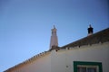 Elaborately crafted chimney on a roof in Portugal