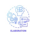 Elaboration concept icon