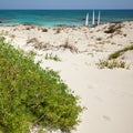 Elafonisi beach (Crete, Greece) Royalty Free Stock Photo