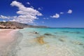 Elafonisos beach on the south west coast of Crete island in Greece, rated one of the most fabulous beaches in Europe