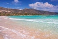 Elafonissi beach with pink sand on Crete, Greece Royalty Free Stock Photo