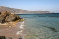 Elafonissos beach and rocks Royalty Free Stock Photo