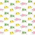 Elagance mix object pattern with color backgound Royalty Free Stock Photo