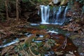 Elakala waterfalls in early spring Royalty Free Stock Photo