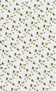 Elanance Floral motif pattern with color backgound