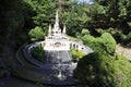 Elancourt F,July 16th: Basilique Notre-Dame de Lourdes in the Miniature Reproduction of Monuments Park from France Royalty Free Stock Photo