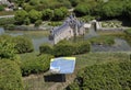 Elancourt F,July 16th: Chateau de Chenonceau in the Miniature Reproduction of Monuments Park from France Royalty Free Stock Photo