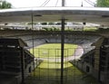 Elancourt F,July 16th: Stade de France view in the the Miniature Reproduction of Monuments Park from France Royalty Free Stock Photo