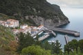 Elantxobe, a beautiful town on the coast of the Spanish Basque Country belonging to the province of Vizcaya Royalty Free Stock Photo