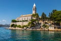 The Elaphiti Islands is a small archipelago consisting of several islands stretching northwest of Dubrovnik, in the Adriatic Sea Royalty Free Stock Photo