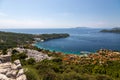 The Elaphiti Islands is a small archipelago consisting of several islands stretching northwest of Dubrovnik, in the Adriatic Sea Royalty Free Stock Photo