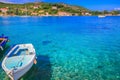 Elaphiti islands, turquoise adriatic beach in Dalmatia, Croatia Royalty Free Stock Photo