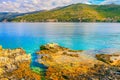 Elaphiti islands, turquoise adriatic beach in Dalmatia, Croatia Royalty Free Stock Photo