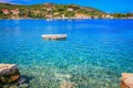 Elaphiti islands, turquoise adriatic beach in Dalmatia, Croatia Royalty Free Stock Photo