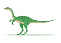 Elaphrosaurus Dinosaur Cartoon Character Vector Illustration Royalty Free Stock Photo